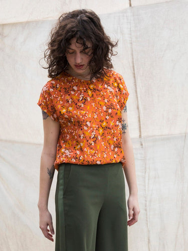 peach floral