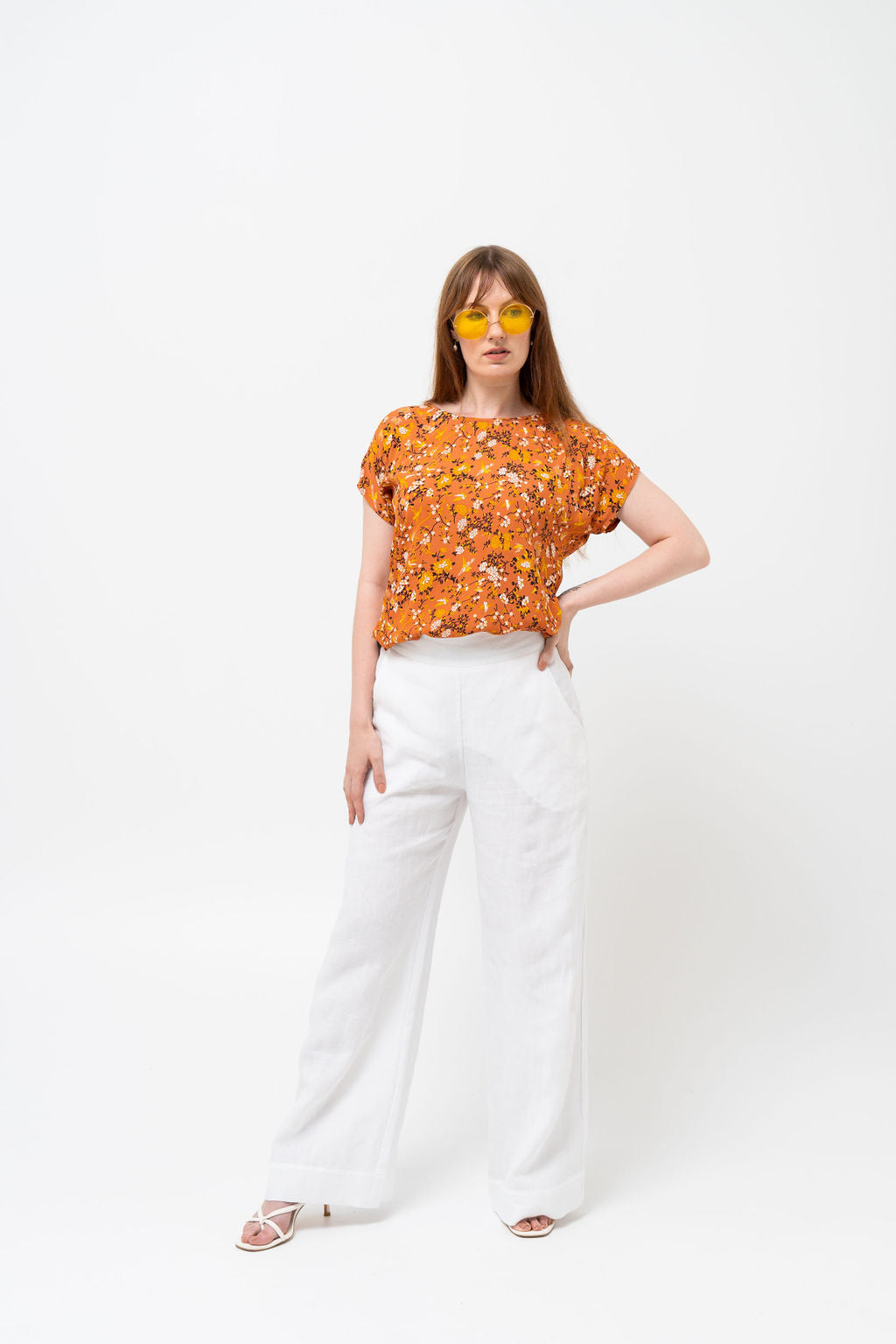 peach floral